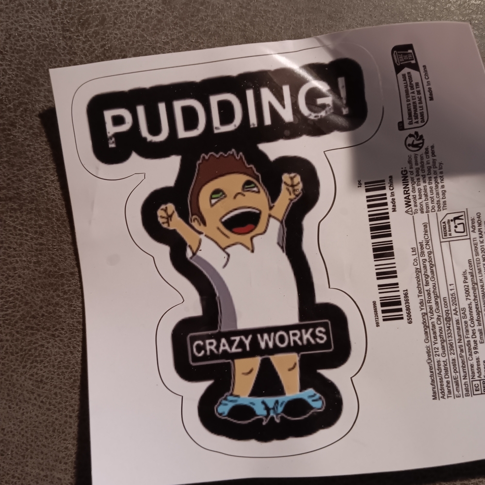 Supernatural Dean Winchester PUDDING! Crazy Works Sticker